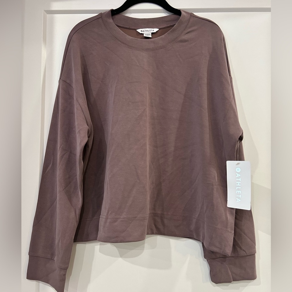 NWT Athleta Women's Cocoa Sweatshirt